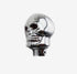 Silver Chrome Skull Gear Shift Knob Manual Stick Shift Knobs - LED Light Red Eyes...
