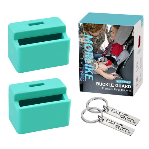 Morlike Silicone Seatbelt Secure Buckle Safety Cover Lock | Keep Children Safe in Car Seat and Prevent Kids from Accidentally Unbuckling | Buckle ...