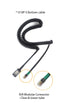 IPD U10P-S Bottom Headphone Adapter Phone Cord Cable Compatible with Yealink, Snom,Grandstream & LG IP Phones U10P-S Bottom with RJ9 Cord Jack...