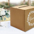 KALEFO Kraft Card Box Wedding Favors Post Boxes Cardboard Wedding Party Decor Table Centerpiece...