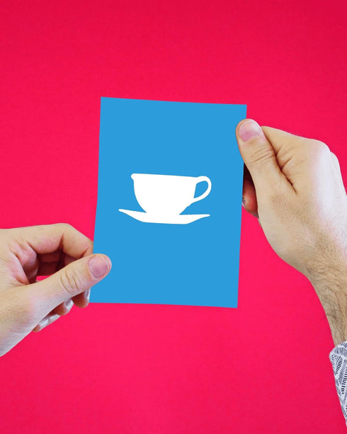 Tea Cup Stencil, 4" Beautiful Design, Reusable Stencil for Painting, Crafts, and Decor, Ideal for Walls, Fabric & Furniture, Recyclable DIY Tool...