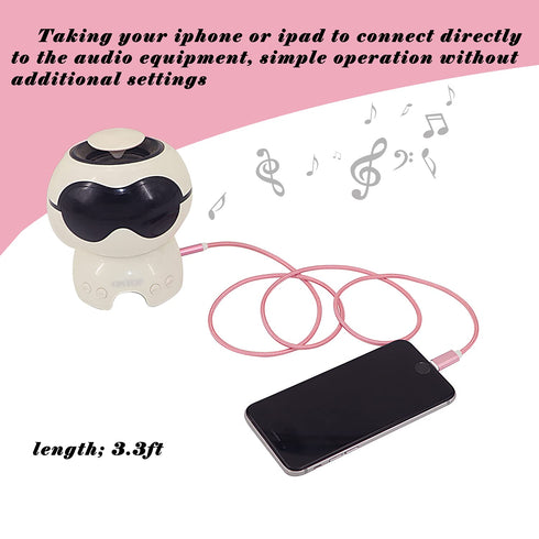 3.3ft Lightning to 3.5mm Audio Jack Adapter Stereos Cable,Mobile Phone Connection Speaker Device (Headphones, Speakers, etc.) Cable,Compatible wit...