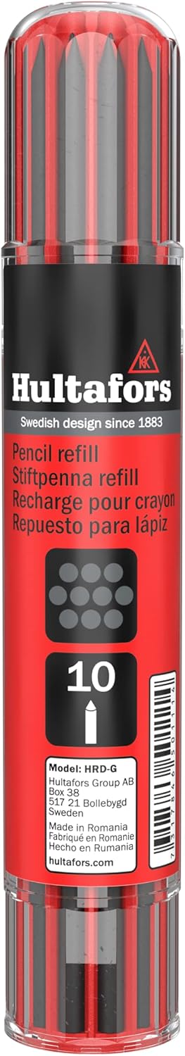 Hultafors Tools 650110 Dry Marker Refills HRD G*, Graphit...