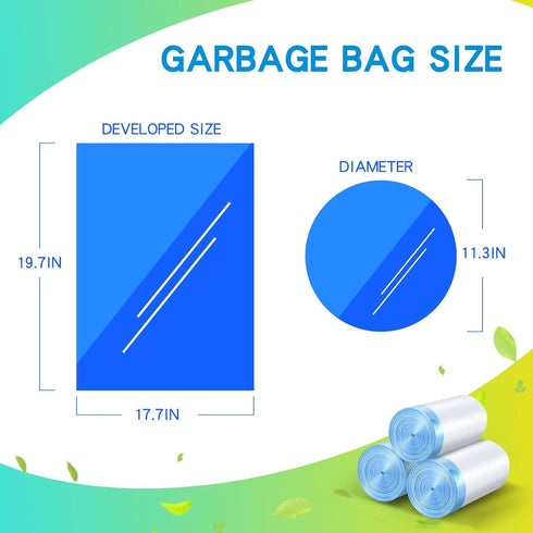4 Gallon Trash Bag, Small Drawstring Trash Bags, 15 Liter White Garbage Bags, 40 Count...