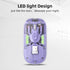 Transparent Wireless Mouse 3 Mode(BT5.1/BT5.1/2.4G) Bluetooth Mouse Silent Rechargeable Silm Portable Mouse for Laptop,PC,MacBook,Chromebook,iPad,...