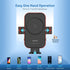 SOOPII Wireless Car Charger Mount, 15W Qi Fast Charging, Auto-Clamping,2 Styles Air Vent Phone Holder Included, Compatible with iPhone15/14/13/Pro...
