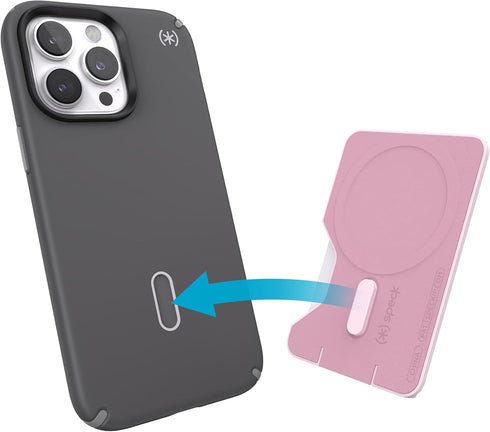 Speck iPhone Wallet MagSafe Accessory - Removable ClickLock No-Slip Interlock - Holds 1-3 Cards - Soft Touch Finish, Scratch Resistant Card Holder...