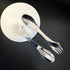 2pcs Stainless Steel 3 in 1 Spork Camping Cutlery, Knife, Spoon, Fork Cutlery Combo for Camping, Hiking, Fishing and Any Outdoor Activities...