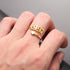 SKQIR Year Open Ring for Women,Initial Number Birth Year Ring Adjustable Promise Rings Engagement Wedding Band Gold/Silver Stainless Steel Ring fo...