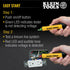Klein Tools NCVT1P Voltage Tester, Non-Contact Low Voltage Tester Pen, 50V to 1000V AC, Audible and Flashing LED Alarms, Pocket Clip...