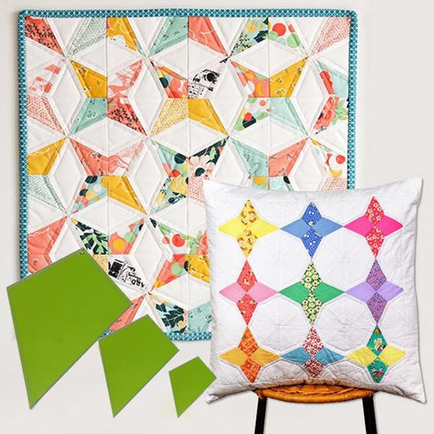 Periwinkle Quilting Template Patchwork Templates Quilt Stencils Quilter Styling Tool Stencil DIY Tool for DIY Quilting Sewing Crafts 3 Pcs...