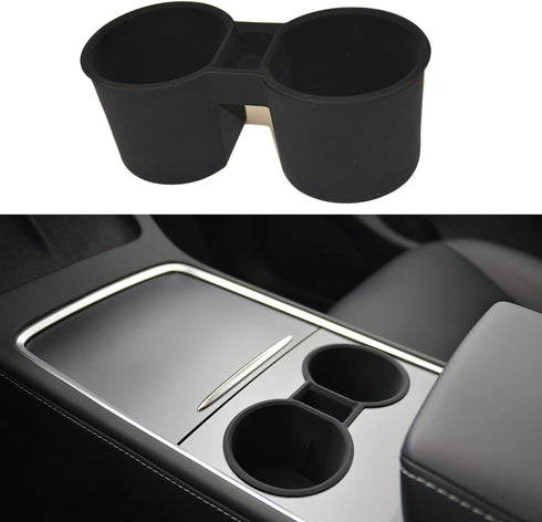 Tesla Center Console Cup Holder Insert - Fit for Model Y & 3 (2021-2024)...