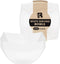 R-kay 6 Pack Square Plastic Serving Bowls - White Plastic bowls 8 oz - Small Plastic Bowls for Parties - Premium White Bowls For Weddings Catering...