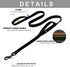 3M Reflective Dog Leash 5ft Long with Traffic Padded Handle, Dog Training Leash Heavy Duty,Double Handle Lead for Large or Medium Dog...