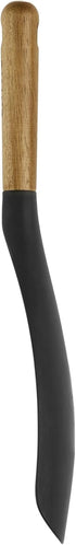 STAUB Multifunction Spatula Spoon, Great for Both Cooking and Serving Durable BPA-Free Matte Black Silicone, Acacia Wood Handles, Safe for Nonstic...