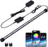 Smart Submersible Aquarium Light with App Timer, 7.5 Inches LED Fish Tank Light, RGB 16 Million Colors Changing, 7/24 On/Off Automatic, Aquarium L...
