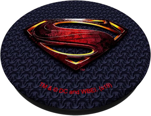 DC Comics Justice League Superman Logo PopGrip Phone Grip - Black, Compatible with Most Phones, Tablets and Cases...