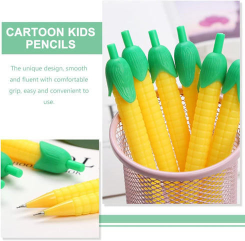 10pcs Corn Mechanical Pencil 0.5mm, Corn Pencils Cute Pencil, Creative Mechanical Pencils Bulk for , Students Writing Drawing Sketch...
