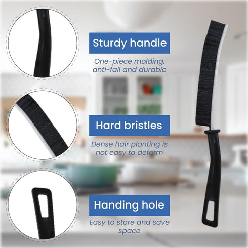 3 Pcs Crevice Cleaning Brush, New Multifunctional Gap Cleaning Brush, Bathroom Gap Brush,Small Cleaning Brushes, Hard Bristle Cleaning Brush, Narr...