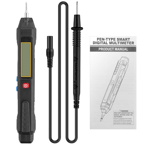 2-in-1 Multimeter Tester Digital Voltage Tester Pen 6000 Counts Volt Meter Non-Contact Voltage Testers Electrical Tester Pen for Live Wire Ac/Dc V...