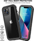 for iPhone 13 Waterproof Case with Built-in Screen Protector, Shockproof Dustproof Full Body Protective IP68 Waterproof Phone Case for iPhone 13 6...