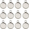 50pcs Fit 12mm Stainless Steel Round Blank Bezel Pendant Trays Base Cabochon Settings Trays Pendant Blanks for Jewelry Making DIY Findings (10162-...