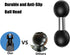 Double 1" Ball Mount Base Ball Adapter Compatible with RAM Mounts B Size 1 inch Double Ball Socket Arms, Black-1...