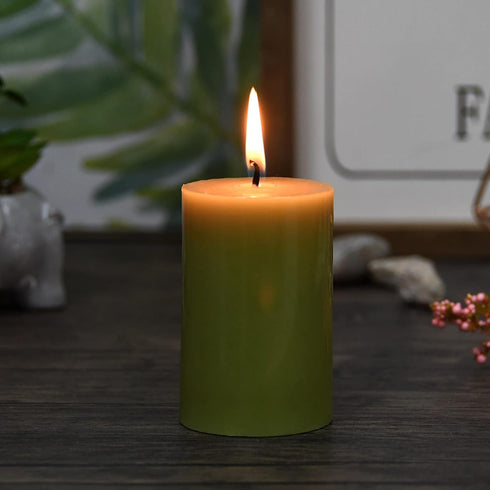 Jeco “2” Diameter by 3” Sage Green Pillar Candle,CPZ-2311...
