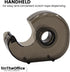 1InTheOffice Tape Dispenser Handheld, Refillable Hand held Tape Dispensers 1” Core, Translucent, Smoke/Plastic 6 Pack...