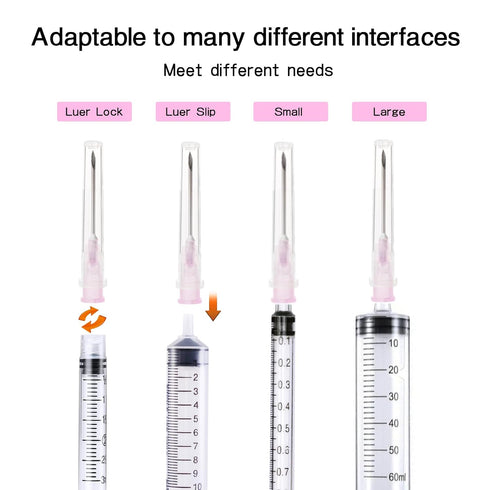 100 Pack 18 Gauge 1 inch Lab Tools Accessories for Scientific, Measuring and Refilling, Industrial and Plant, Individually Packaged...