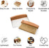 A&J Koti Table Crumb Sweeper - Small Mini Metal Dustpan and Hand Brush Combo Set - Wood Crumber for Servers, Restaurants, Home and Kitchen - Crumb...