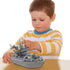 Army Toys Battleship Building Blocks Coast Guard Warship with Solid Hull and Deck Building Set Fun Preschool Educational toys for Boys and Girls 6...