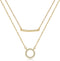 EXGOX Gold Necklace for Women,2PCS Silver Necklace for Women 14K Gold Plated Gold Layered Necklaces Cute Tiny Pendant Heart Butterfly Layering Nec...