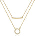 EXGOX Gold Necklace for Women,2PCS Silver Necklace for Women 14K Gold Plated Gold Layered Necklaces Cute Tiny Pendant Heart Butterfly Layering Nec...