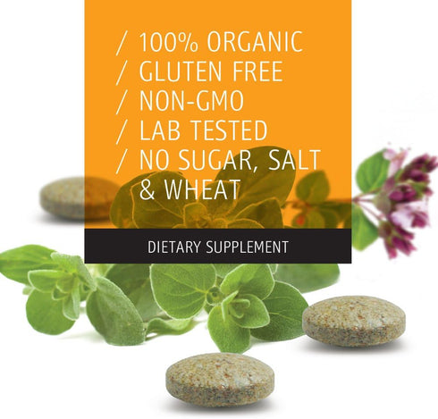 Wild Oregano Tablets from Oregano with Over 85% Carvacrol. Ideal to Boost The Immune System. Powerful antioxidant...