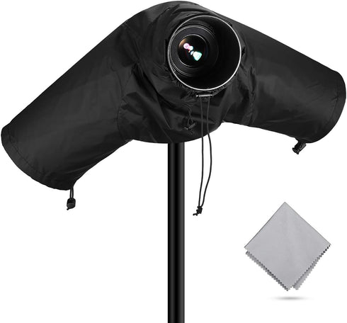 Powerextra Professional Waterproof Camera Rain Cover Protector for Nikon Sony Pentax and Other Digital SLR Cameras, Great for Rain Dirt Sand Snow ...
