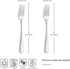 KEAWELL Premium Louise 9" Serving Spoon Set – 18/10 Stainless Steel - Uniting Elegance and Durability - Exquisite Serving Utensils for Parties (Se...