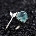 GRAEEN Crystal Mermaid Rings Asjuatable Open Ring Leaf Ring Fish Tail Band Ring Silver Eternity Ring Jewelry for Women...