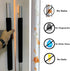 Miaowater 4 PCS Refrigerator Door Handle Covers Kitchen Appliance Decor Handles Anti-Skid Anti-Static Protector Fridge, Dishwasher Oven Keep Off Fingerprints,Food Stains (Black)
