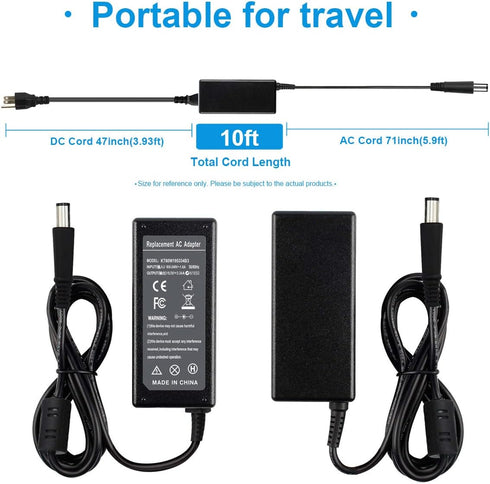 LA65NS2-01 AC Adapter Charger Compatible with Dell Chromebook 3120 3180 3189 P22T P26T Latitude E7240 E7270 E7280 E7440 E7450 E7470 E7480 E5430 E5...