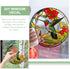 Stained Glass Hummingbird Window Clings Anti-Collision Window Decals Summer Window Stickers Static Clings Birds Strikes on Window Glass Non Adhesi...