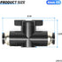 TAILONZ PNEUMATIC 4mm OD Ball Valve Air Flow Control Valve Push to Connect Fitting BVU-4?Pack of 3?...