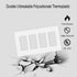 Screwless Decorator Wall Plates 4-Gang Switch Outlet Electrical Cover Pate Unbreakable Thermoplastic Faceplate for Decorative Receptacle Outlet Sw...