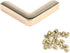 Pastlla 10pcs Metal Purse Corner Bags Handbags Clip Edges Bag Corner Clip Corner Decorative Protector Cover Bag Hardware Accessories Style D...