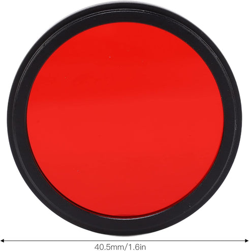Camera Full Red Lens Filter Full Red Filter Camera Waterproof Filter Full Red Lens Filter Optical Glass for Nikon Camera Lens (40.5mm)...