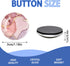 Round Fridge Magnets,Marble Glass Strong Refrigerator Magnetic, Perfect Surface Decoration and Cabinet Gift Set for Kitchen, Office Whiteboard, an...