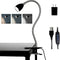 Desk lamp Eye-Caring Table Lamps, 360°Rotation Gooseneck Clip on Lamp Reading Light, Portable Reading Book Light, Clamp Light, Study Desk Lamps fo...