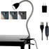 Desk lamp Eye-Caring Table Lamps, 360°Rotation Gooseneck Clip on Lamp Reading Light, Portable Reading Book Light, Clamp Light, Study Desk Lamps fo...