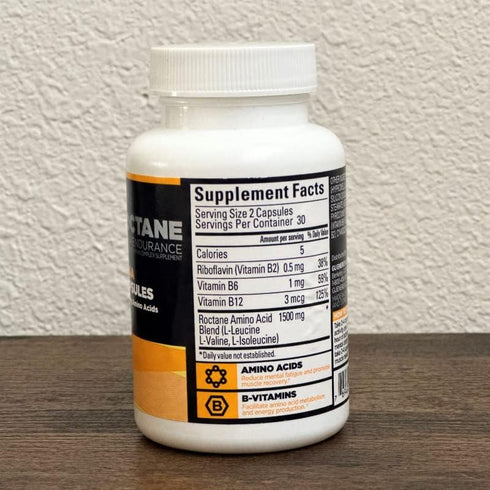 GU Energy Roctane Ultra Endurance Branch Chain Amino Acid and Vitamin B Exercise Recovery Capsules,Informed Choice, Energy for Before, During or A...