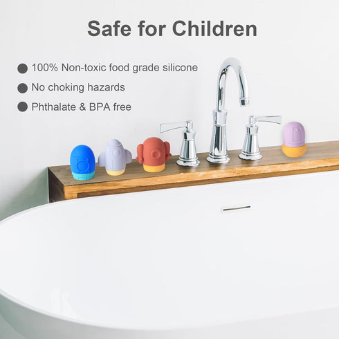 Silicone Baby Bath Toy Set for Infants 6-12 Months, Bathtub Toys for Toddlers 1-3,Mold Free Squirty Pool Toy, Dishwasher Safe 4 Pack...